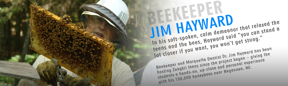 Beekeeper Jim Hayward
